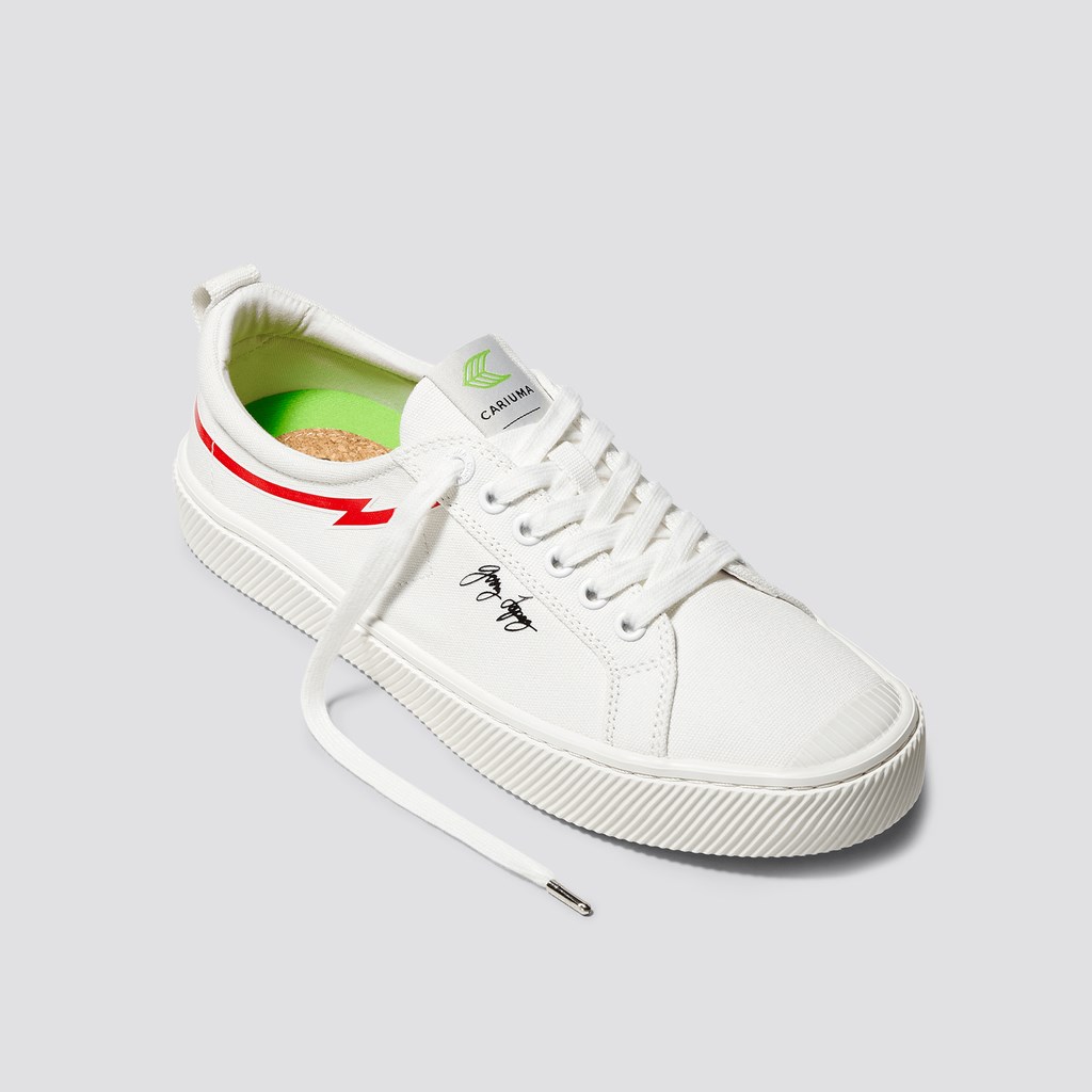 OCA LOW Cariuma Low Top Tela Vegan Off-White Homme | NFV-0018487